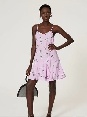 Thakoon Lilac Floral Mini Dress